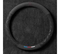 ULIHNZGI Coche Volante Fundas, para BMW Serie 3 E46 1999-2004 Funda Protectora para Volante de Coche Antideslizante Funda Volante Transpirable Duradera,A-O