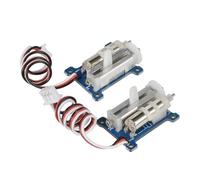 ULIIK Servo lineal izquierdo y derecho de 1,5 g, carrera grande de 7 mm para mini helicóptero de avión de ala fija RC