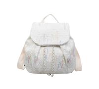 ULIJTH Mochila de viaje flexible con ranura para cuaderno leal, construcción inmune a la intemperie, plan ergonómico delgado, elegante, mochila impermeable para exteriores, White, Small