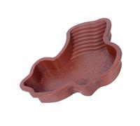 ULIJTH Plato de alimentación de animales para reptiles, construcción de ABS, plato de agua poco profunda para tortugas, lagartos, estanque de tortugas ABS con