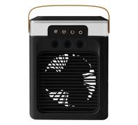 ULIJTH Práctico ventilador de refrigeración de aire de 3 boquillas con mesa de opciones de 3 velocidades para el hogar, la oficina o el dormitorio, humidificador de escritorio