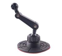 ULIJTH Soporte de teléfono de rotación ajustable de 360 grados, base adhesiva, adaptador de rótula de 17 mm para videollamadas manos libres, adaptador de montaje de bola