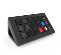 ULIJTH Teclado macro LCD compacto de 15 teclas para mejorar la productividad en transmisión y creación de contenido