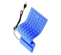 ULIJTH Teclados portátiles de silicona USB de 85 teclas, plegables, silenciosos, a prueba de polvo, para portátiles y PC
