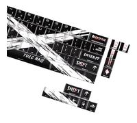 ULIJTH Teclas translúcidas con impresión lateral de 74 teclas, perfil original, objeción, tema sostenido, tecla retroiluminada para teclados mecánicos, teclas mecánicas