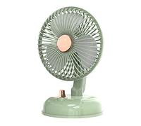ULIJTH Ventilador de escritorio tipo C, potente y fuerte, ajuste silencioso, circulador de aire portátil, ventilador de escritorio, enchufe eléctrico USB pequeño y silencioso