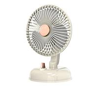 ULIJTH Ventilador de escritorio tipo C, potente y fuerte, ajuste silencioso, circulador de aire portátil, ventilador de escritorio, enchufe eléctrico USB pequeño y silencioso