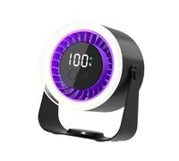 ULIJTH Ventilador de escritorio USB pequeño portátil de 9 velocidades ajustable fuerte refrigeración silencioso para el hogar, oficina, al aire libre, refrigeración