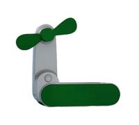 ULIJTH Ventilador de mano USB plegable de bolsillo para viajes, oficina, dormitorio, exterior y más, funciona con pilas
