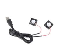 ULIJTH Ventilador de refrigeración electrónico DC5V 0,85 W 95 cm, cable USB para impresoras, chasis de computadora, dispositivos de comunicación, ventilador de refrigeración de PC