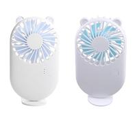 ULIJTH Ventilador portátil de mano recargable por USB, pequeñas herramientas de refrigeración para el hogar, la oficina al aire libre