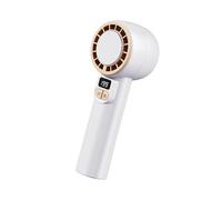 ULIJTH Ventilador portátil recargable por USB, silencioso, pequeño, ajuste de 199 velocidades, refrigeración para viajes, oficina, hogar, cumpleaños, camping, mano