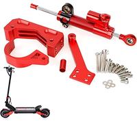 ulip Kit amortiguadores dirección Zero 10X Scooter Accesorios Estabilizador conducción Alta Velocidad Eliminar Las tambaleas conducción reequipamiento Rojo