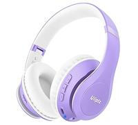 Uliptz Auriculares inalámbricos Diadema, 65H Tiempo de Juego, HiFi con Micrófono, 6 Modos de Sonido EQ, Audifonos Bluetooth 5.3 para PC/Teléfono (Púrpura)