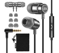 UliX Rider Auriculares In Ear con Cable y Microfono, Garantía de 5 años, Cable Reforzado, Graves, 48 Ω, Cascos para iPhone, iPad, Samsung, Mi, Xiaomi, Huawei, Gaming, Deportivos, Ordenador, Portátil