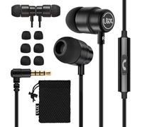 UliX Rider Auriculares In Ear con Cable y Microfono, Garantía de 5 años, Cable Reforzado, Graves, 48 Ω, Cascos para iPhone, iPad, Samsung, Mi, Xiaomi, Huawei, Gaming, Deportivos, Ordenador, Portátil