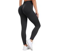 Ulknyss Leggins Mujer Push Up Mallas Deporte Scrunch Butt Fitness Leggins Deportivos Cintura Alta Gym Leggings Anticeluliticos(Negro Oscuro,S)
