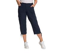 Ulla Popken 7/8 Cargohose Pantalones Tipo Cargo, Marine, 47W / 32L para Mujer