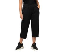 Ulla Popken 7/8 Pantalones de Jogging, Pantalón Mujer, Negro (Schwarz), 40W / 32L