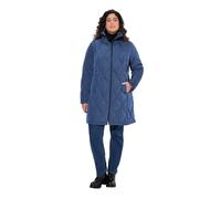 Ulla Popken Abrigo acolchado Hyprar Especialista Mujer Abrigos, azul oscuro, 44-46