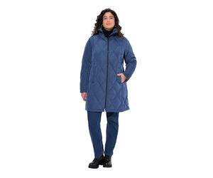 Ulla Popken Abrigo acolchado Hyprar Especialista Mujer Abrigos, azul oscuro, 54-56