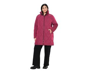 Ulla Popken Abrigo acolchado Hyprar Especialista Mujer Abrigos, Color rojo., 62-64