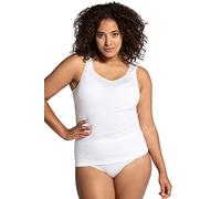 Ulla Popken Achselhemd, Camiseta sin Mangas para Mujer, Blanco (weiss 20), 62