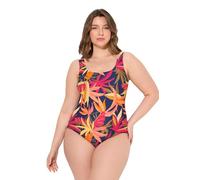 Ulla Popken Badeanzug, Wald, Ohne Softcups, Rundhals, Vorderfutter Traje de baño de una Sola Pieza, Marine, 0 Mujeres