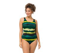 Ulla Popken Bañador Alice Softline Acid Batik 827760 Traje de baño de una Sola Pieza, Verde, 54-56 Mujeres