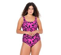 Ulla Popken Badeanzug Alice, Softline, Dg, Flowerpower Traje de baño de una Sola Pieza, Orchidee, 54-56 Mujeres