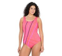 Ulla Popken Bañador para Mujer, Tallas Grandes, Tallas Grandes, 846212, Rojo neón, 54