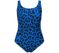 Ulla Popken Badeanzug Alice, Softliner, Dg, Leo Traje de baño de una Sola Pieza, Azul Aurora, 54-56 Mujeres