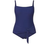 Ulla Popken Bañador, Rellenos Blandos, Banda Decorativa drapeada, Material Reciclado Azul Violeta 60 814840738-60