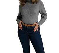 Ulla Popken Basic Gürtel, Schmal Cinturón, marrón, 125 para Mujer