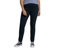 Ulla Popken Basic-Hose Schmal Pantalones, Schwarz, 47W / 34L para Mujer