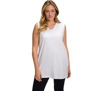 Ulla Popken Basic-V-Top Camisetas, mohn, 68-70 para Mujer