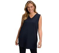 Ulla Popken Basic-V-Top, Camisetas Mujer, schneeweiß,