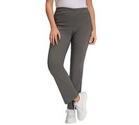 Ulla Popken Bengalin Trousers Pantalones, Gris Topo, 42W / 32L para Mujer
