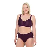 Ulla Popken BH, Spacer-Cups, Ohne Bügel, Mikrofaser, Cup C-e Sujetador, Rojo UVA, 85D Mujeres