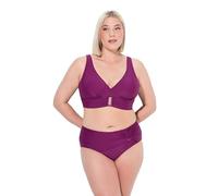 Ulla Popken Bikini, Zierschnallen, Softcups Juego, Rosa Bayas, 0 Mujeres