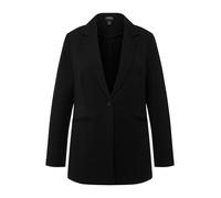 Ulla Popken Jersey-Blazer, Negro, 44-46 Grande Mujeres