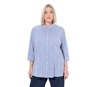 Ulla Popken Blusa de Mujer, Azul Cobalto, 48-50 Grande