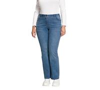 Ulla Popken Bootcut-Jeans, Marie, Jeans Mujer, Denimblau, 45W / 32L
