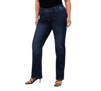 Ulla Popken Bootcut-Jeans, Pantalones Mujer, Blue Denim, 50W / 30L