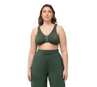 Ulla Popken Bustier Cierre Delantero 689668 Sujetador, Caqui, 105D Mujeres