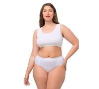 Ulla Popken Bustier, Schlupfform, Einfarbig Sujetador para Camiseta, 1 None, Blanco Nieve, 60-62 para Mujer