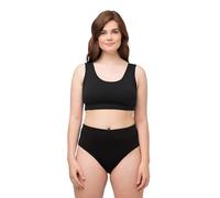 Ulla Popken Bustier Sujetador para Camiseta, Negro, 44-46 para Mujer