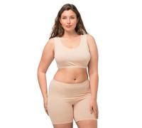 Ulla Popken Bustier, sin Cordones, Color Liso Sujetador para Camiseta, Blanco Perla, 58-60 para Mujer