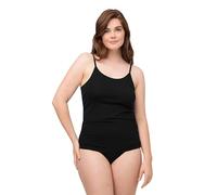 Ulla Popken Camisa de Tirantes Espaguetis Camisetas Interiores, Negro, 48-50 para Mujer