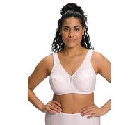 Ulla Popken Camiseta básica, Cuello Redondo, Relajada, Media Manga, Color Rosa, 52-54 para Mujer